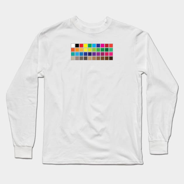 DEFAULT SWATCHES Long Sleeve T-Shirt by encip